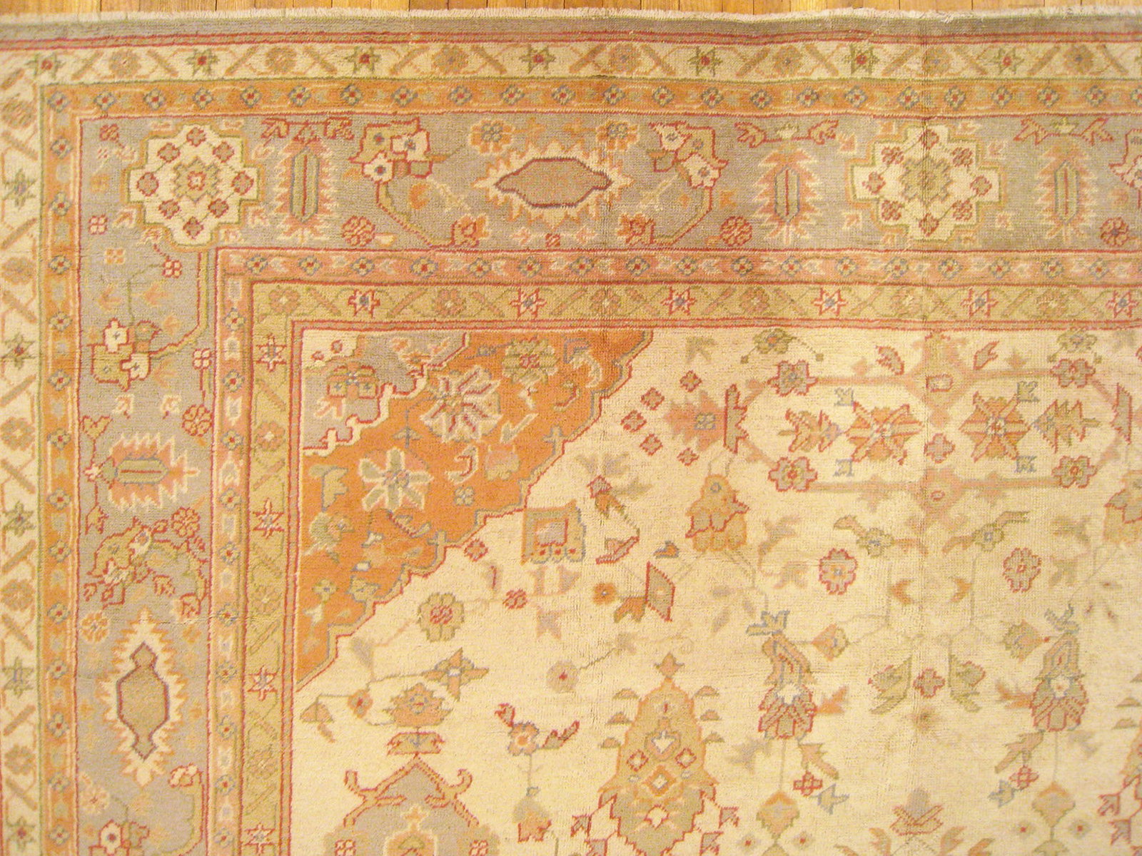 Antique Turkish Oushak Rug 13'4" H x 9'6" W - 7