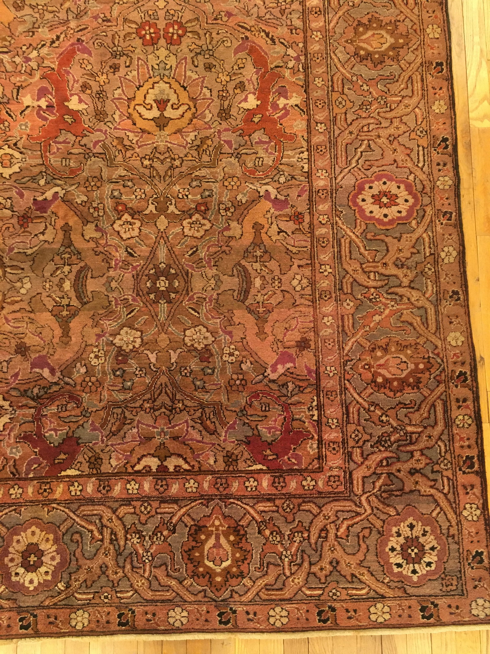 Antique Indian Amritsar Rug 13'0" H x 10'2" W - 4