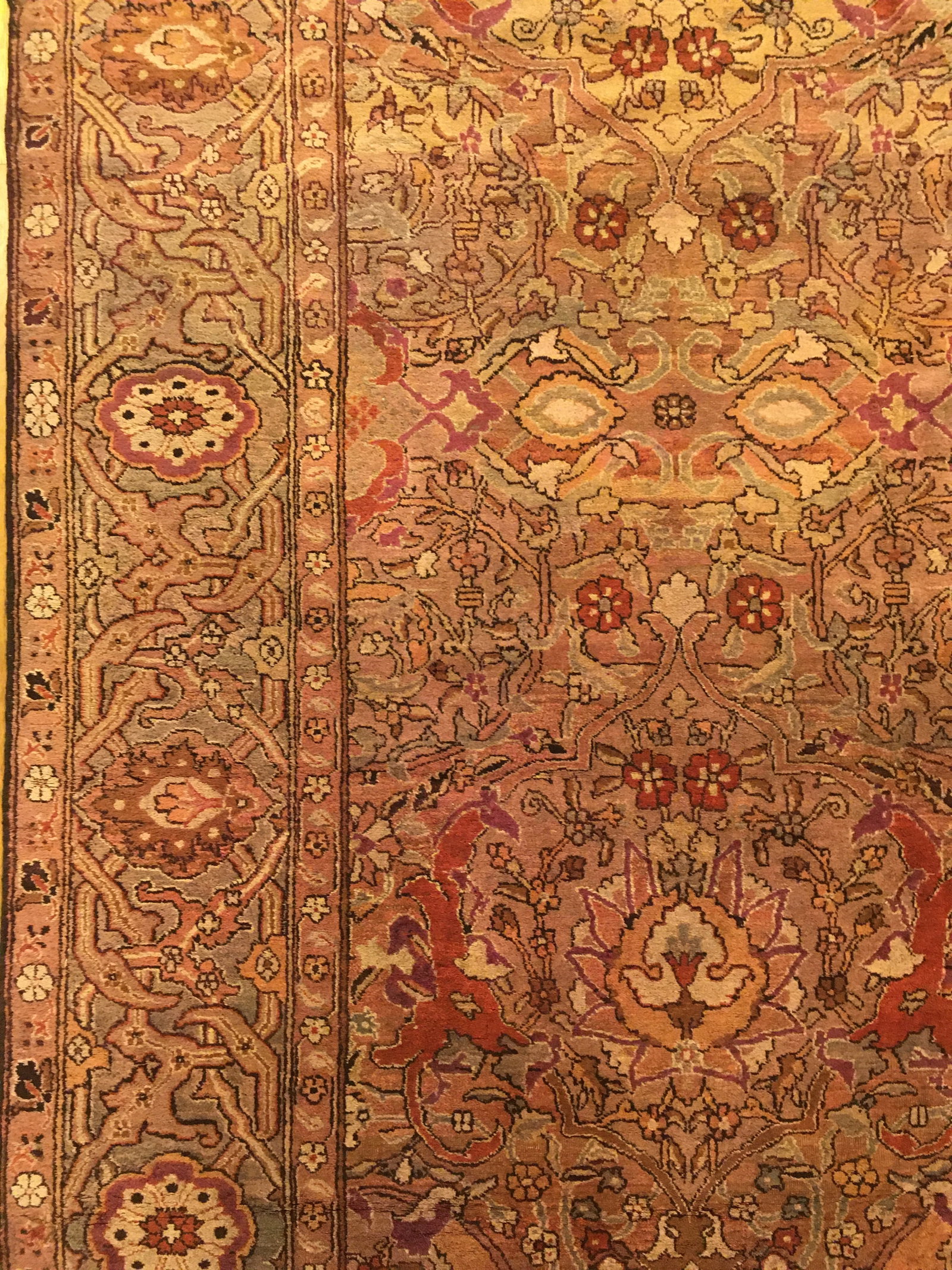 Antique Indian Amritsar Rug 13'0" H x 10'2" W - 5