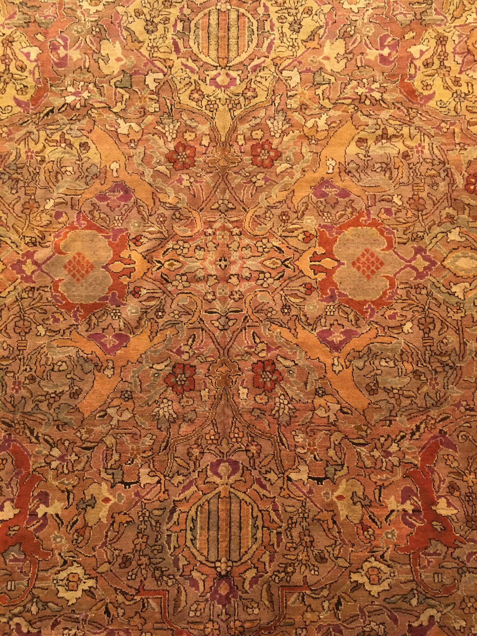 Antique Indian Amritsar Rug 13'0" H x 10'2" W - 6