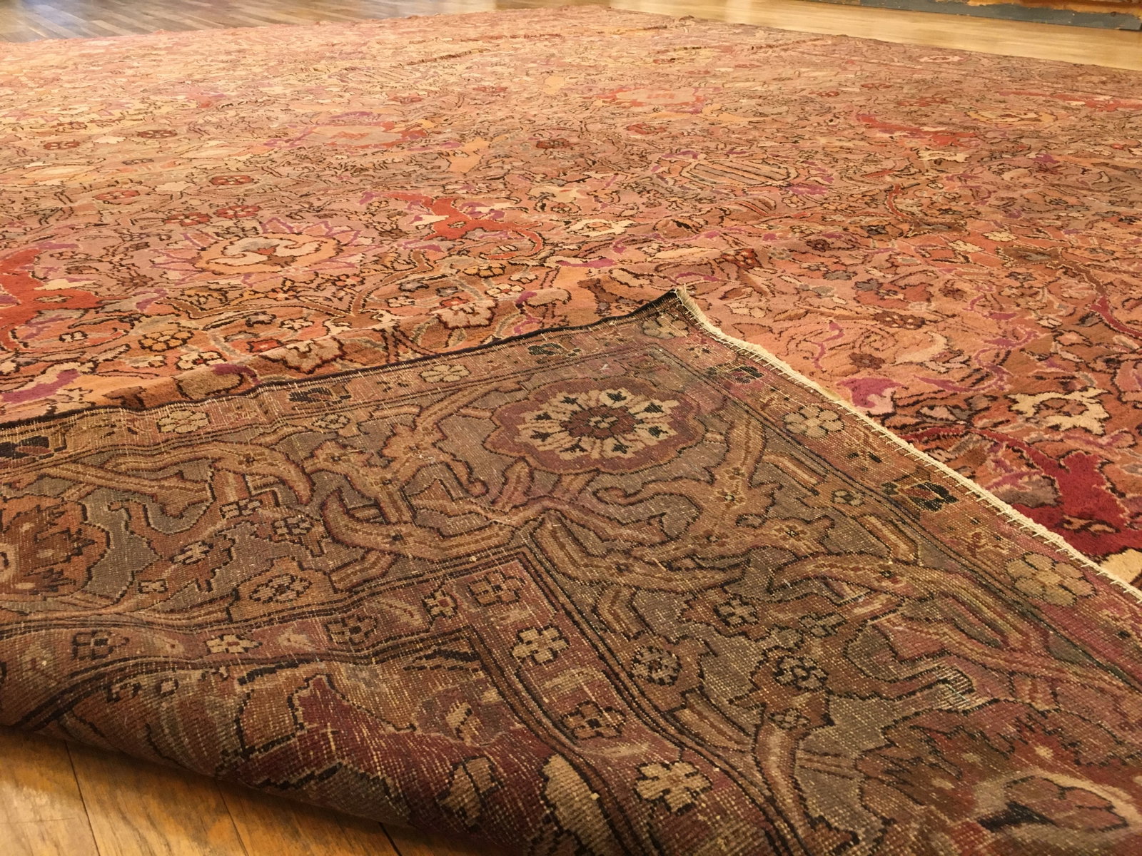 Antique Indian Amritsar Rug 13'0" H x 10'2" W - 8