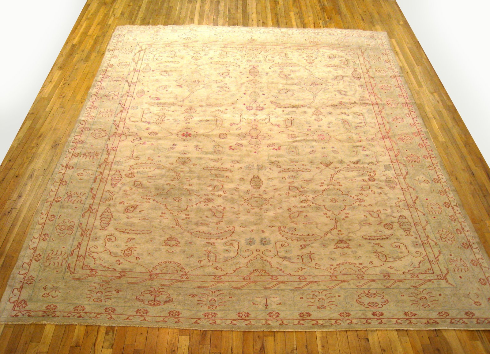 Antique Turkish Oushak Rug 12'9" H x 10'3" W - 2