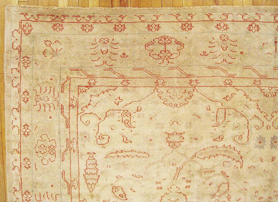 Antique Turkish Oushak Rug 12'9" H x 10'3" W - 6