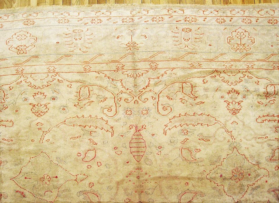 Antique Turkish Oushak Rug 12'9" H x 10'3" W - 7