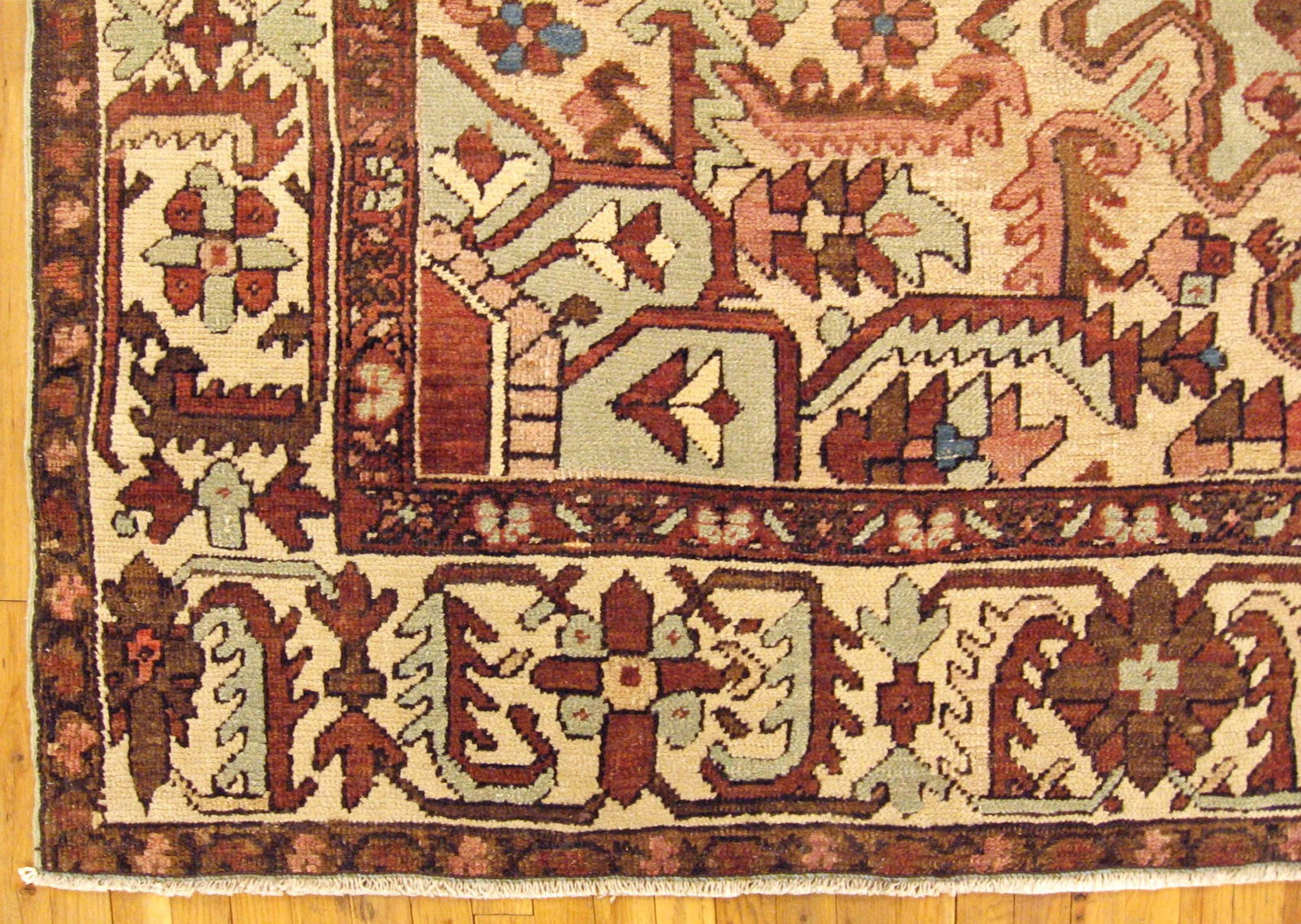 Antique Persian Heriz Rug 12'9" H x 10'0" W - 2