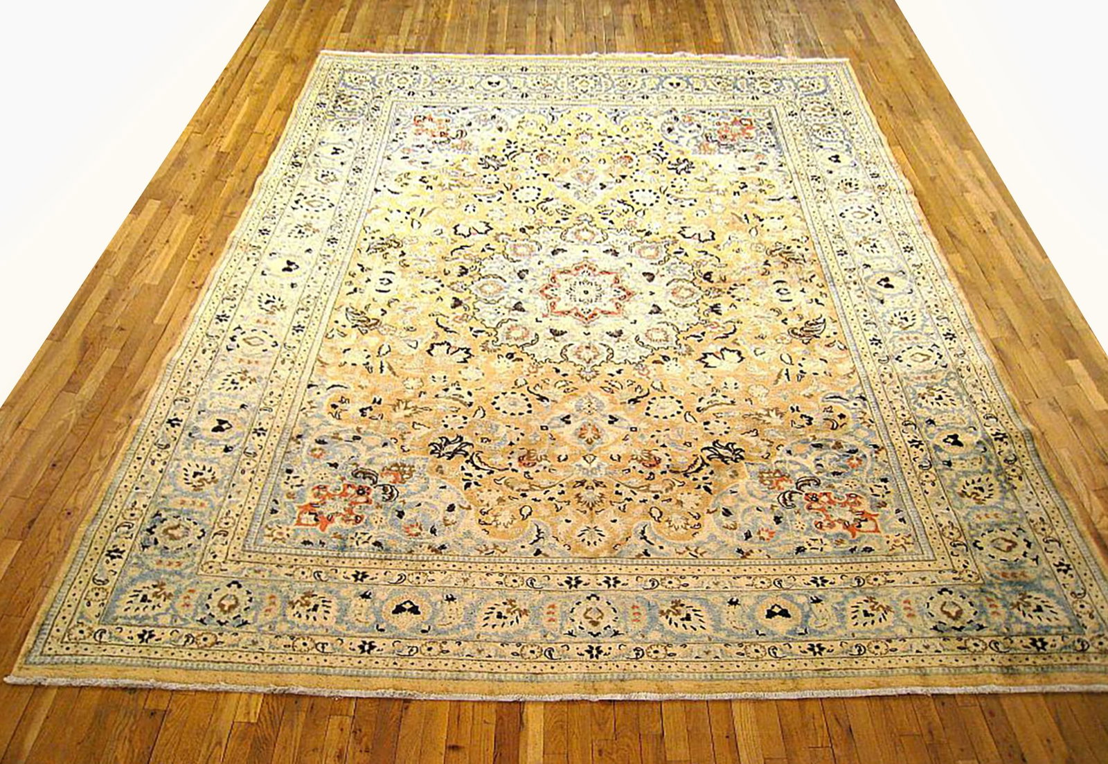 Antique Persian Meshed Rug 12'8" H x 10'2" W - 2