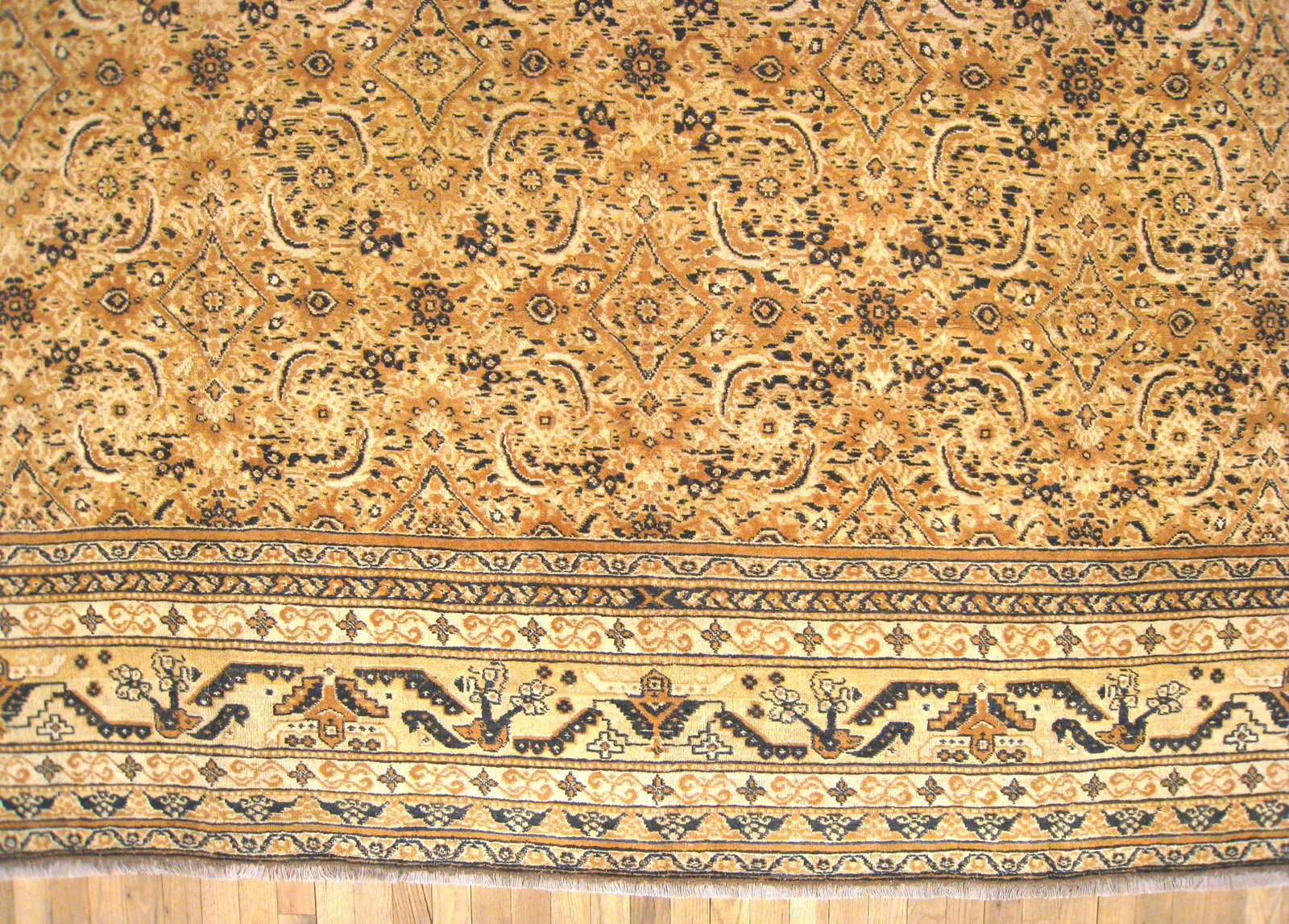 Vintage Indian Agra Rug 12'7" H x 11'8" W - 4