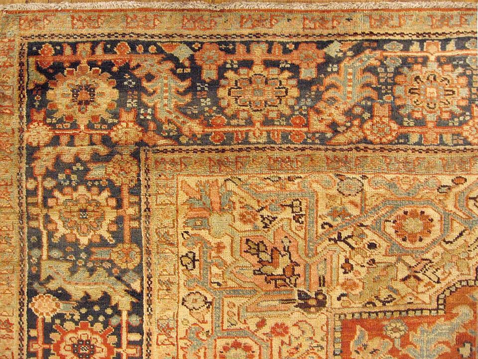 Vintage Persian Heriz Rug 12'6" H x 9'7" W - 7