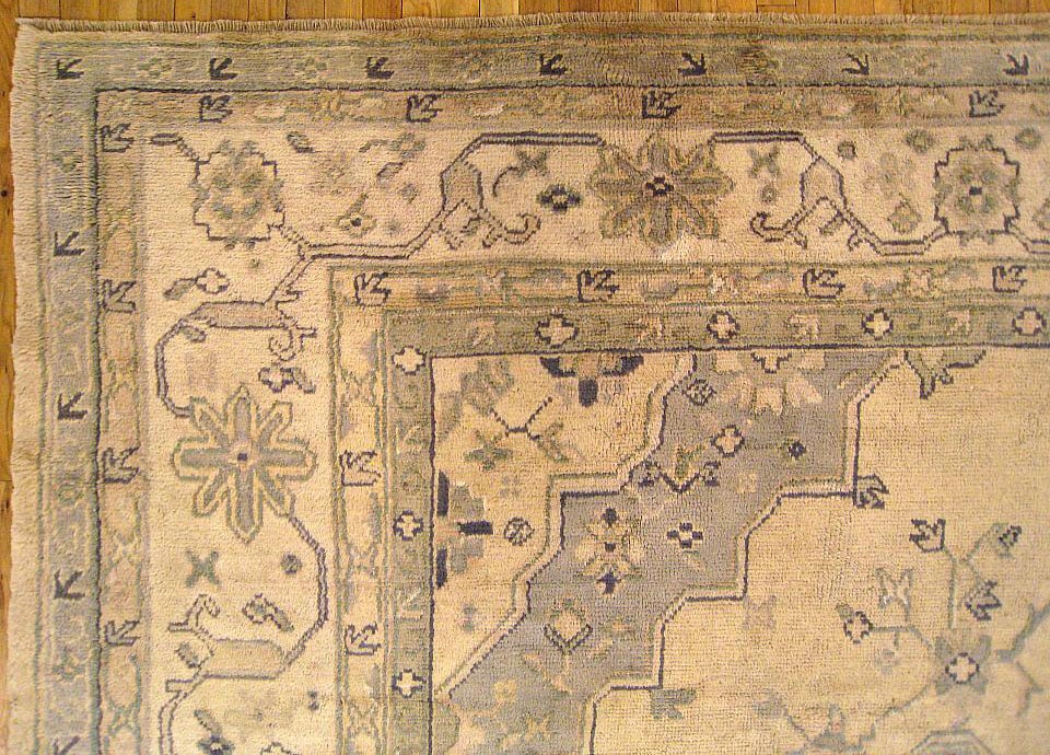 Antique Turkish Oushak Rug 12'5" H x 11'3" W - 7