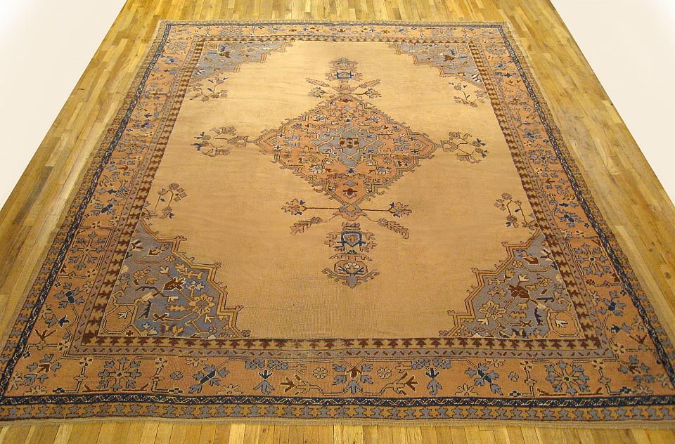 Vintage Turkish Oushak Rug 12'5" H x 10'0" W - 2