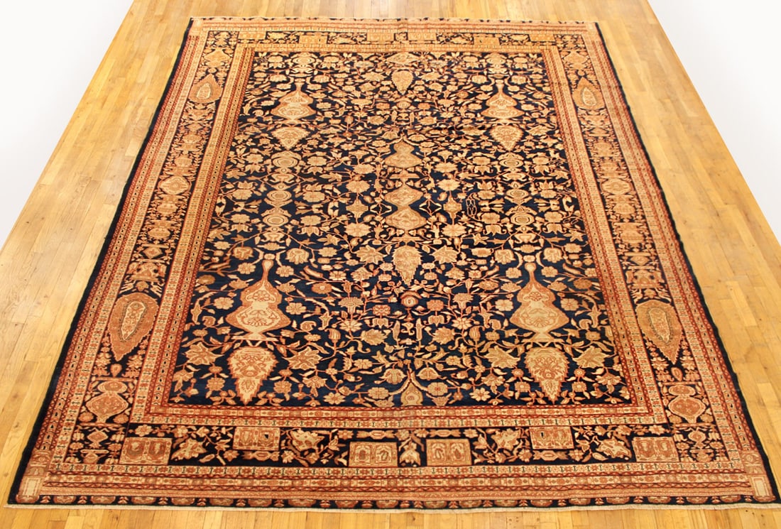 Antique Persian Ferahan Sarouk Rug 12'5" H x 9'0" W - 2