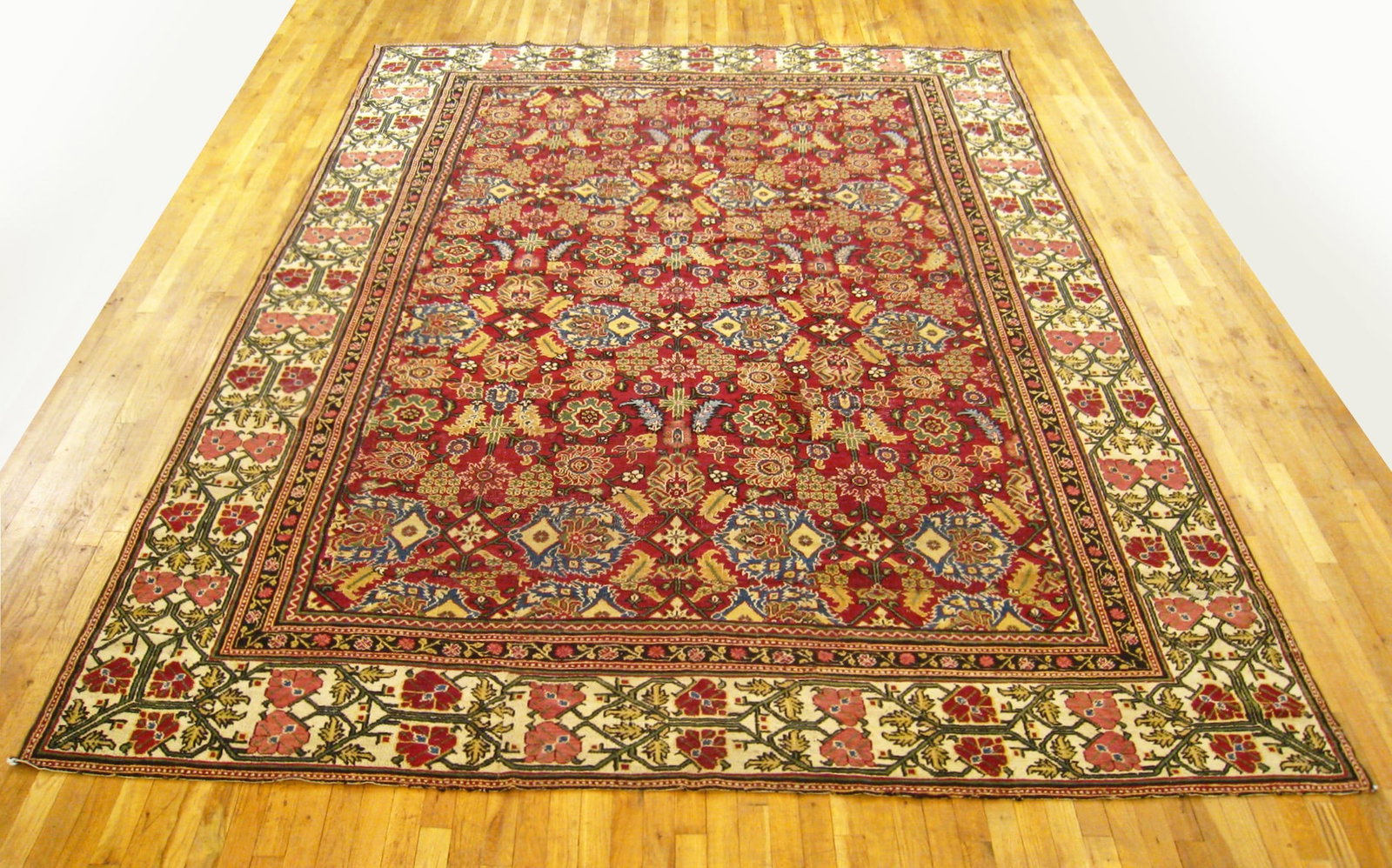 Antique Indian Lahore Rug 12'2" H x 9'0" W - 2
