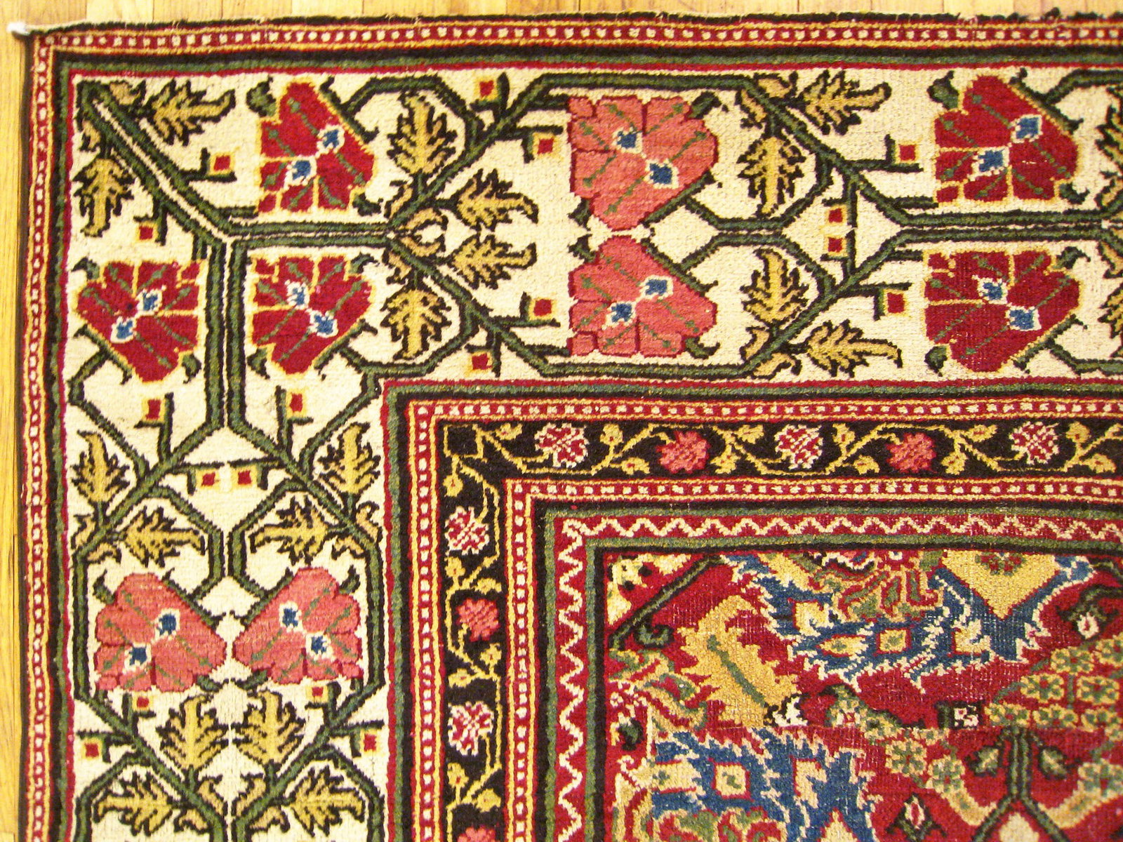 Antique Indian Lahore Rug 12'2" H x 9'0" W - 7