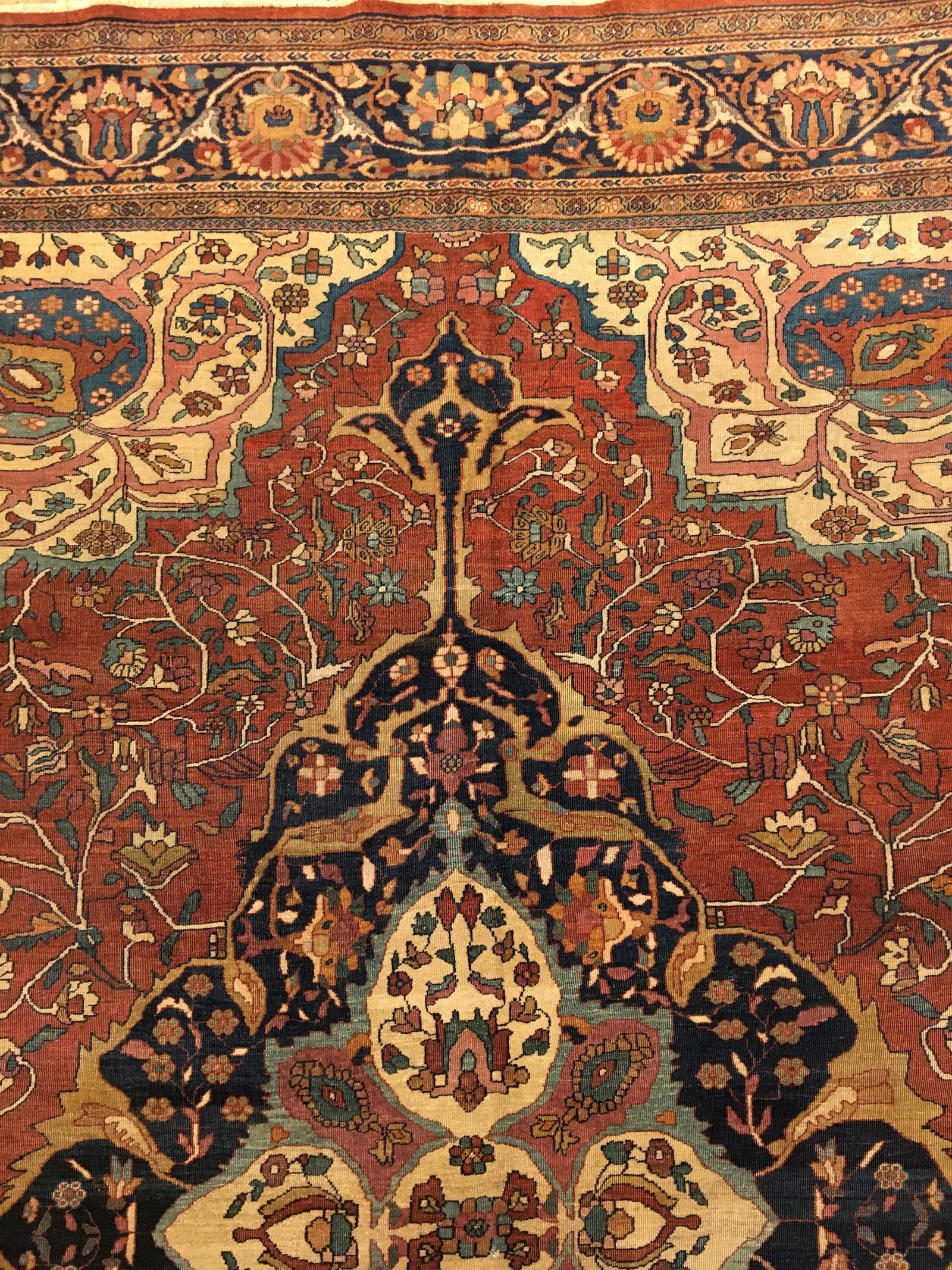 Antique Persian Ferahan Sarouk Rug 12'1" H x 8'9" W - 7