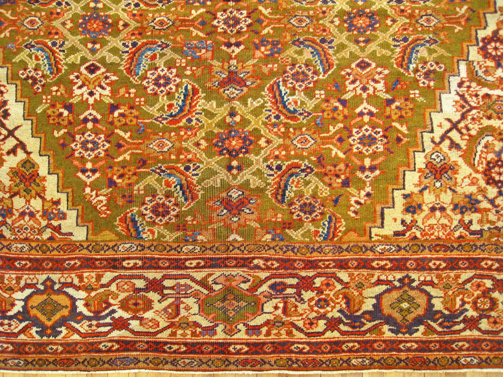 Antique Persian Sultanabad Rug 11'9" H x 9'3" W - 4