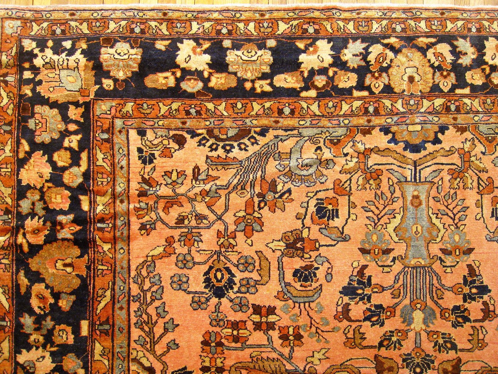 Antique Persian Lilihan Rug 11'9" H x 9'2" W - 7