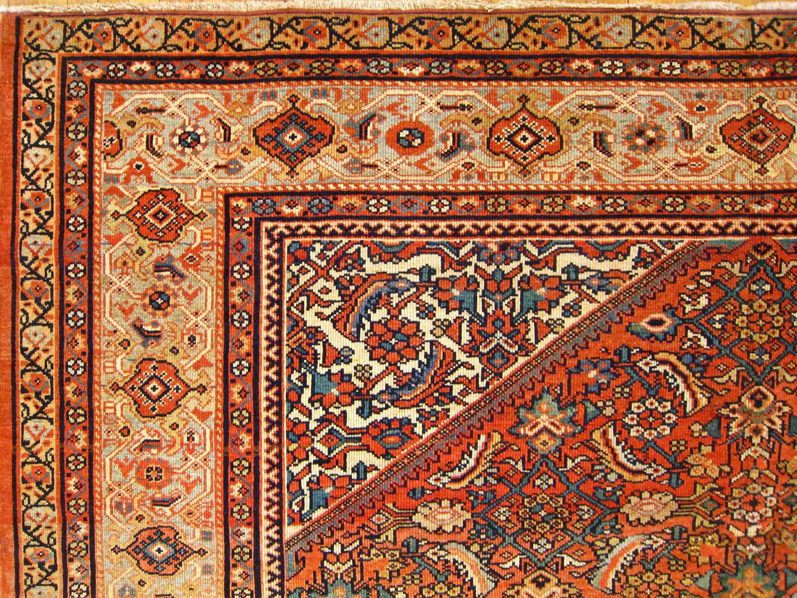 Antique Persian Sultanabad Rug 11'9" H x 8'7" W - 7