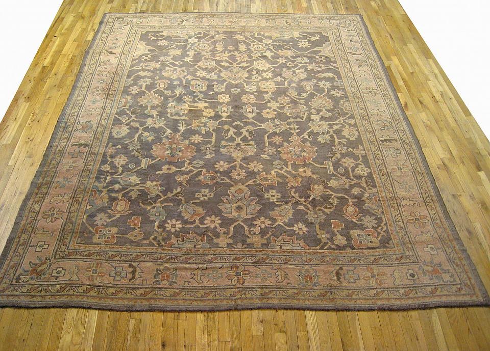 Antique Turkish Oushak Rug 11'5" H x 9'3" W - 2