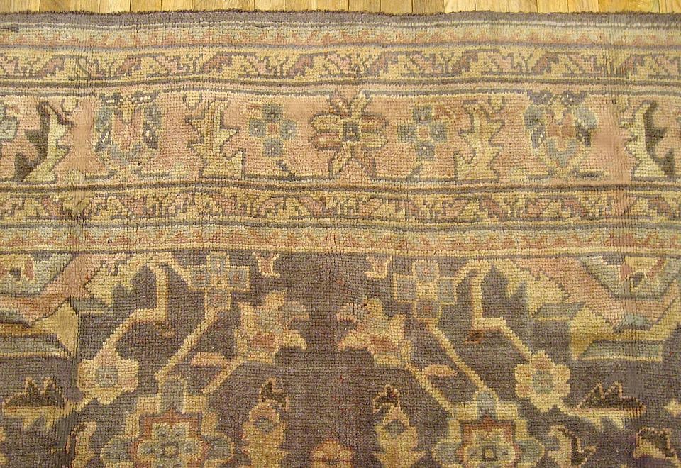 Antique Turkish Oushak Rug 11'5" H x 9'3" W - 7