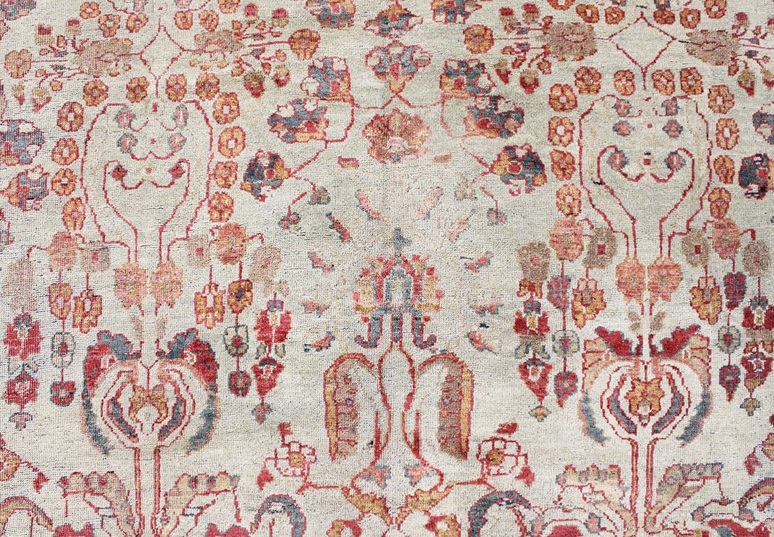 Antique Persian Sultanabad Rug 11'4" H x 8'9" W - 7