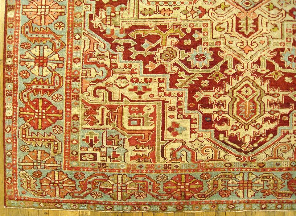Antique Persian Heriz Rug 11'0" H x 9'0" W - 2