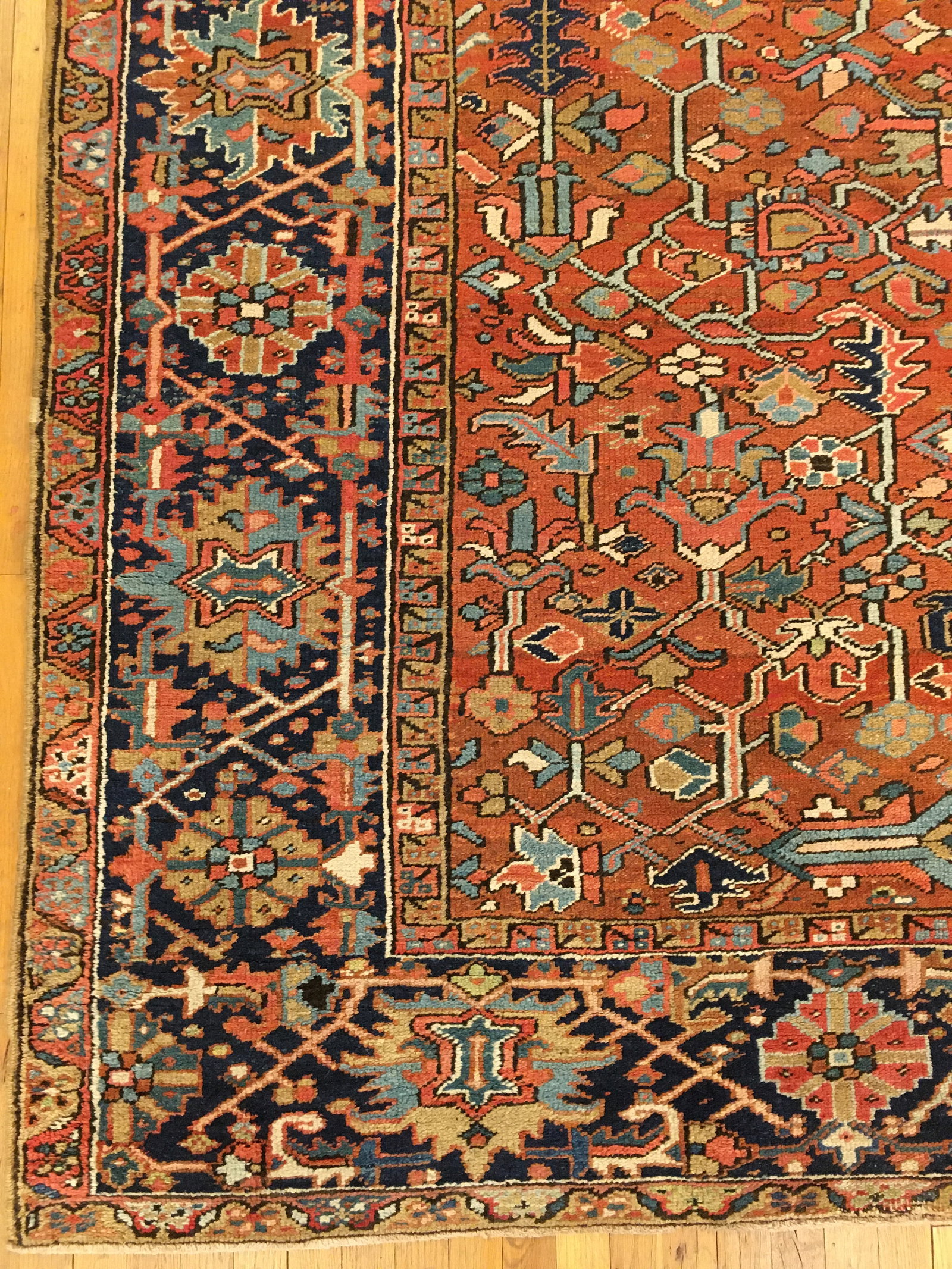 Vintage Persian Heriz Rug 11'0" H x 8'5" W - 2