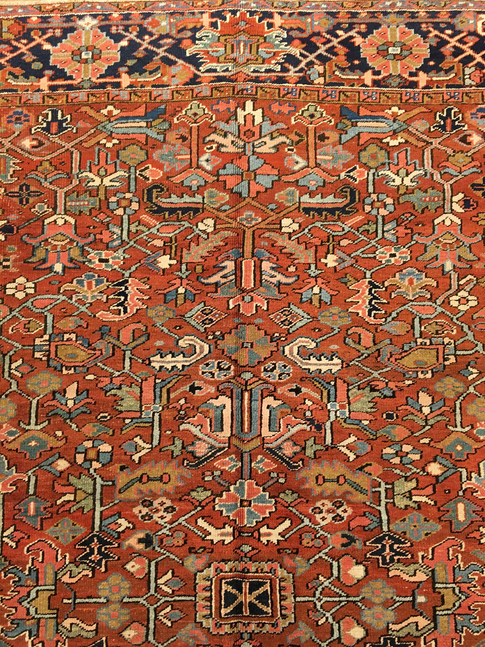 Vintage Persian Heriz Rug 11'0" H x 8'5" W - 7