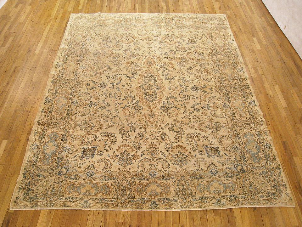 Vintage Persian Kerman Rug 10'5" H x 8'3" W - 2