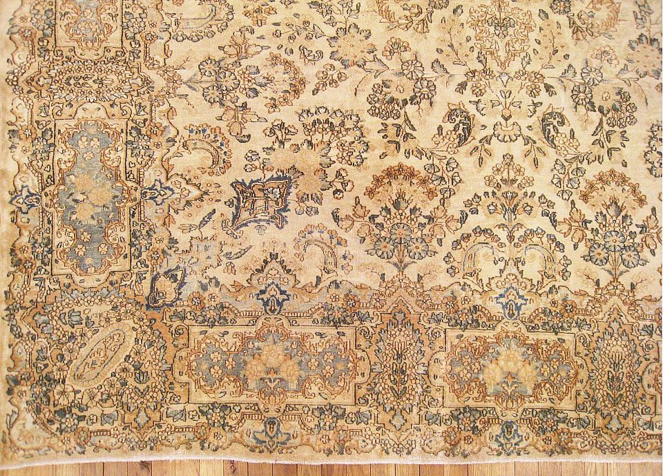 Vintage Persian Kerman Rug 10'5" H x 8'3" W - 3