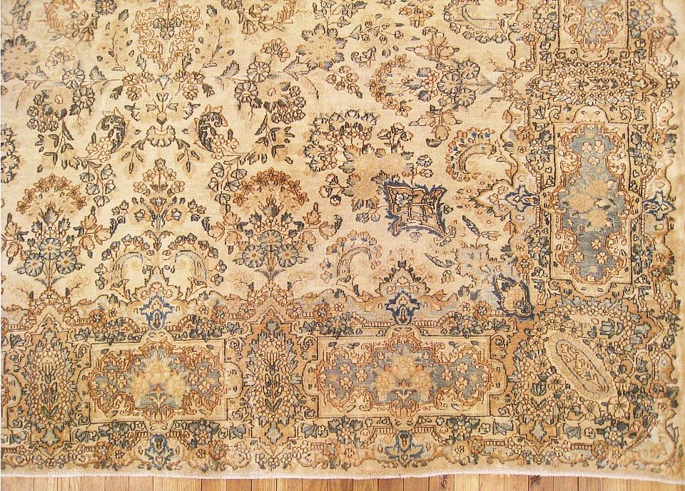 Vintage Persian Kerman Rug 10'5" H x 8'3" W - 4