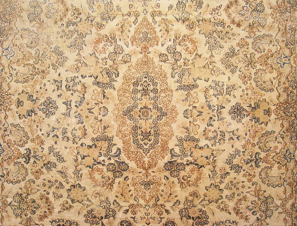 Vintage Persian Kerman Rug 10'5" H x 8'3" W - 5