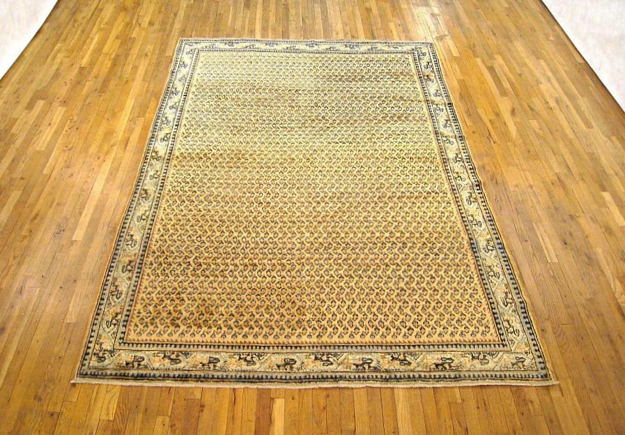 Vintage Persian Saraband Rug 10'2" H x 7'0" W - 2