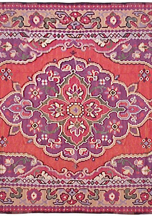 Vintage Turkish Kilim Rug 9'10" H x 8'4" W - 4