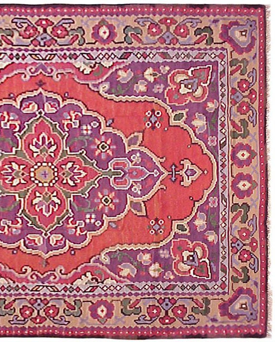 Vintage Turkish Kilim Rug 9'10" H x 8'4" W - 5