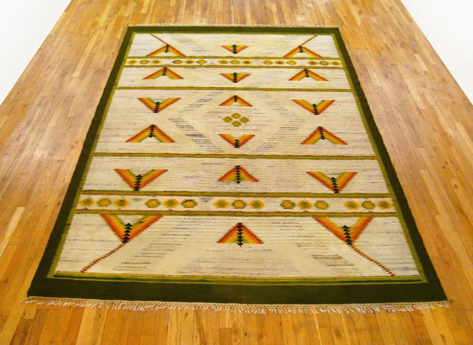 Vintage Swedish Rug 9'8" H x 6'10" W - 2