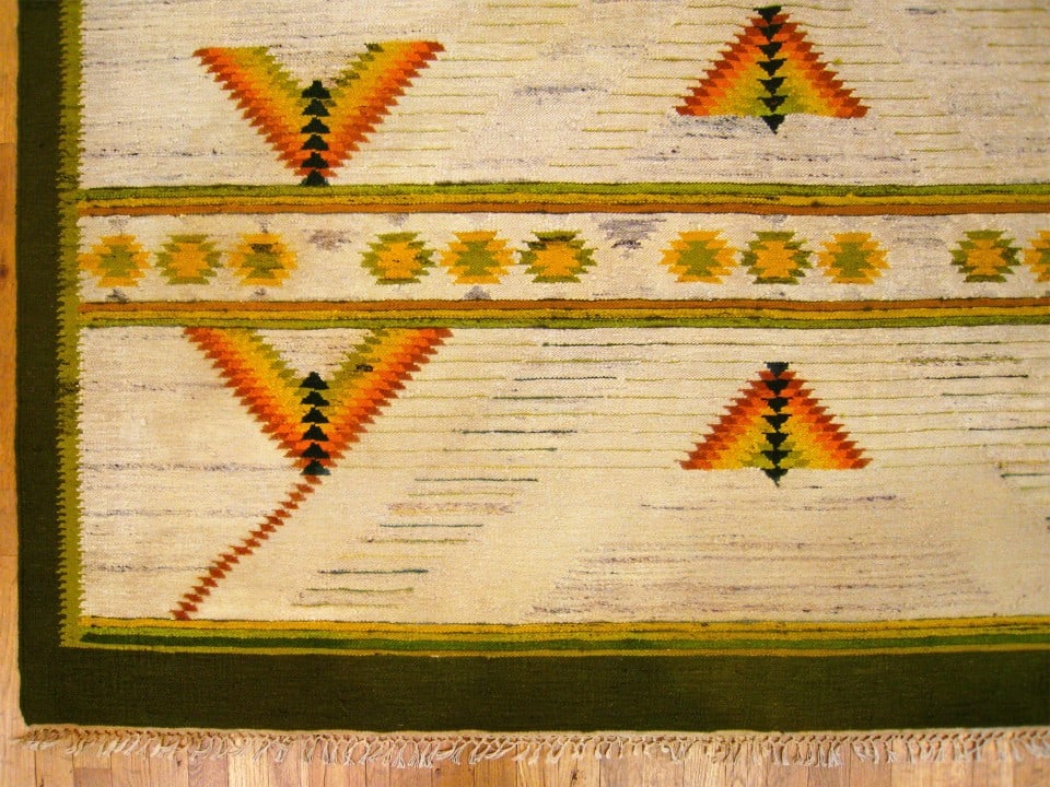 Vintage Swedish Rug 9'8" H x 6'10" W - 3
