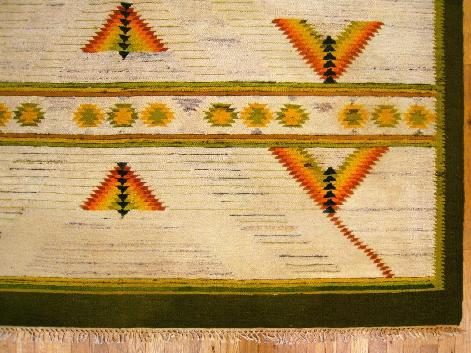 Vintage Swedish Rug 9'8" H x 6'10" W - 4