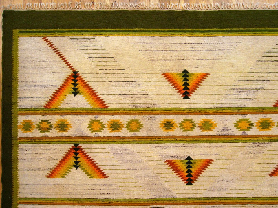 Vintage Swedish Rug 9'8" H x 6'10" W - 6