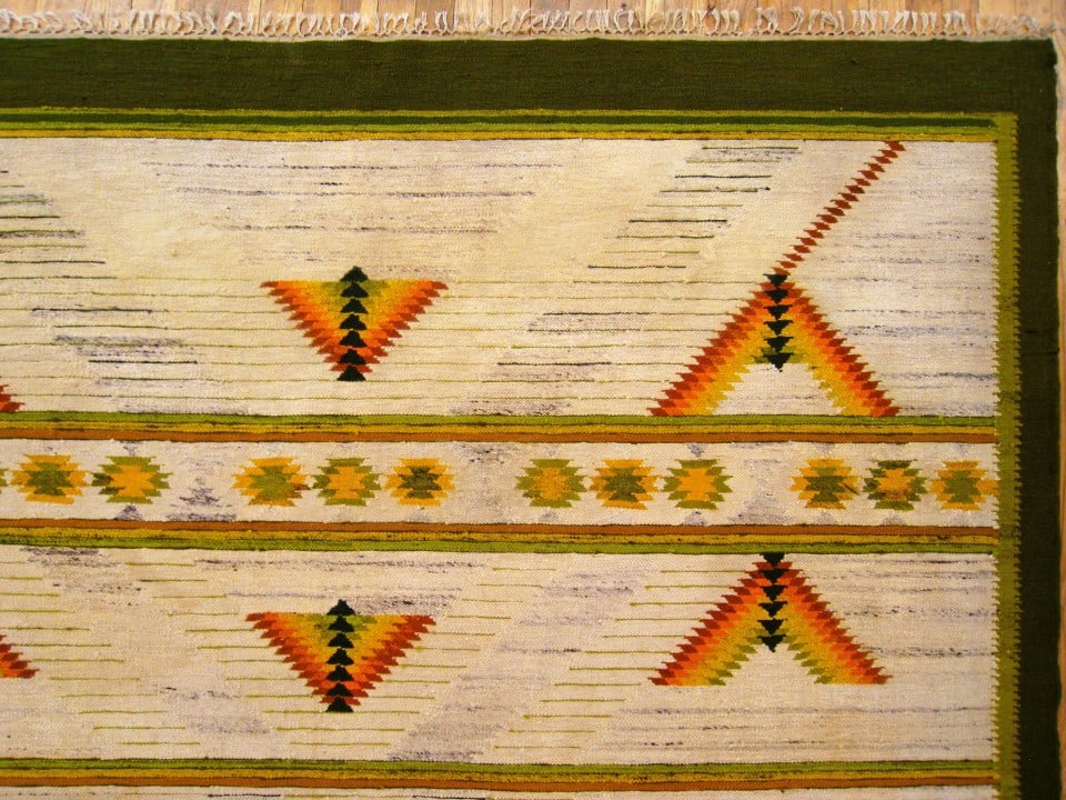 Vintage Swedish Rug 9'8" H x 6'10" W - 7