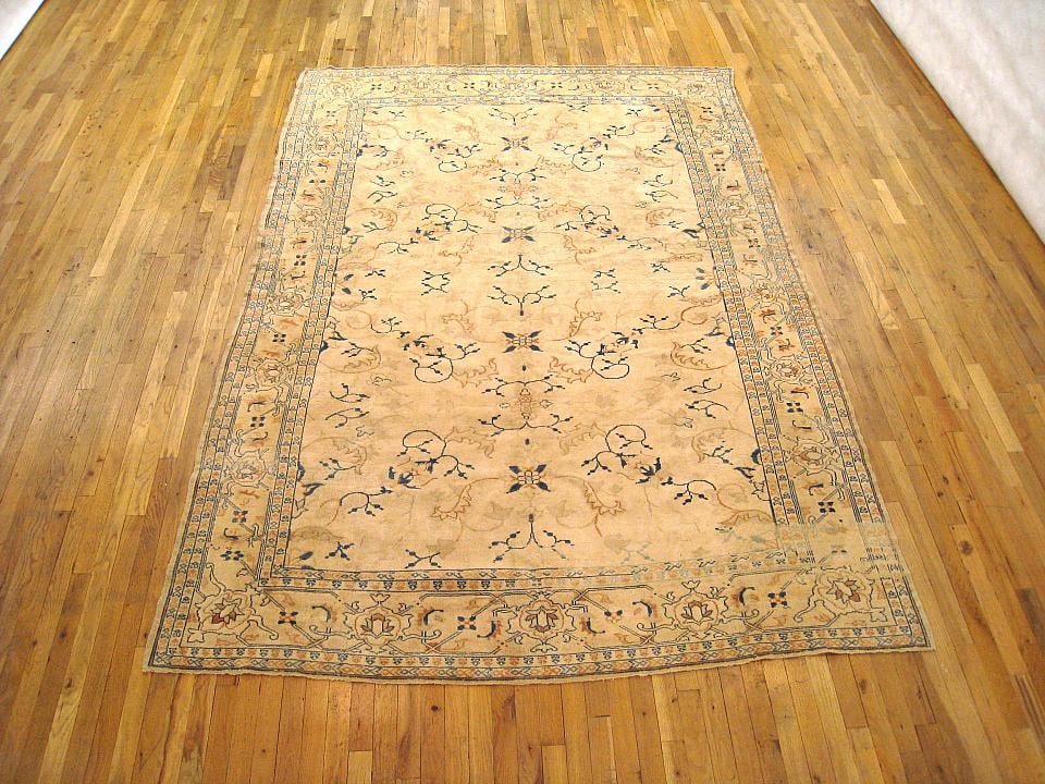 Vintage Turkish Oushak Rug 9'8" H x 6'6" W - 2