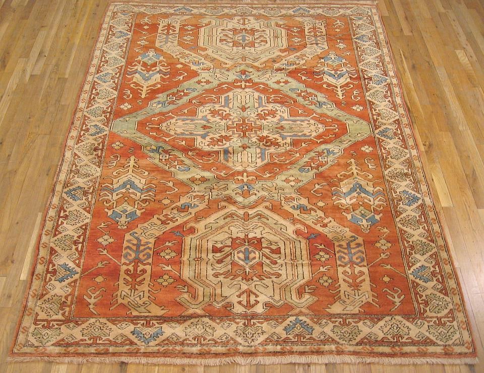 Vintage Turkish Oushak Rug 8'3" H x 6'1" W - 2
