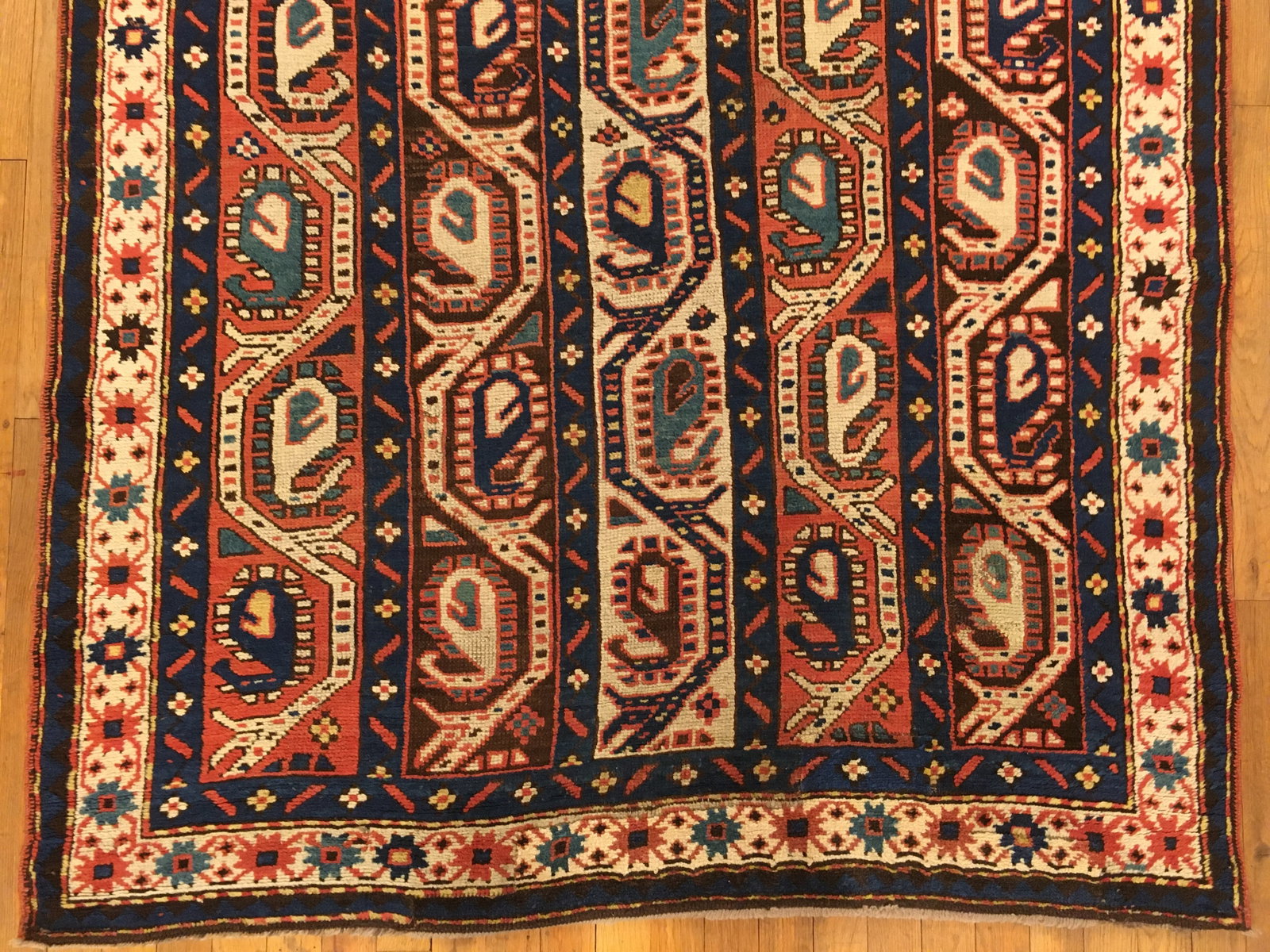 Antique Caucasian Kazak Rug 7'5" H x 4'4" W - 2