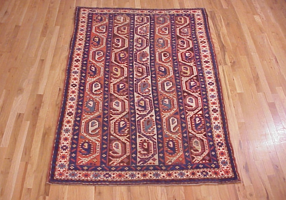 Antique Caucasian Kazak Rug 7'5" H x 4'4" W - 7