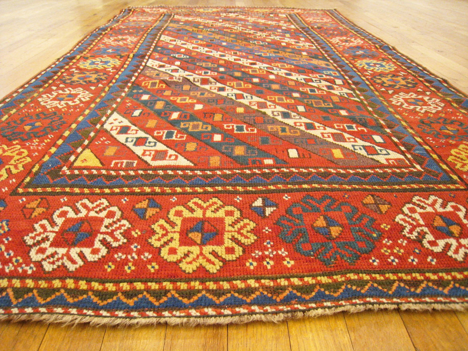 Antique Caucasian Gendje Rug 6'9" H x 3'9" W - 7