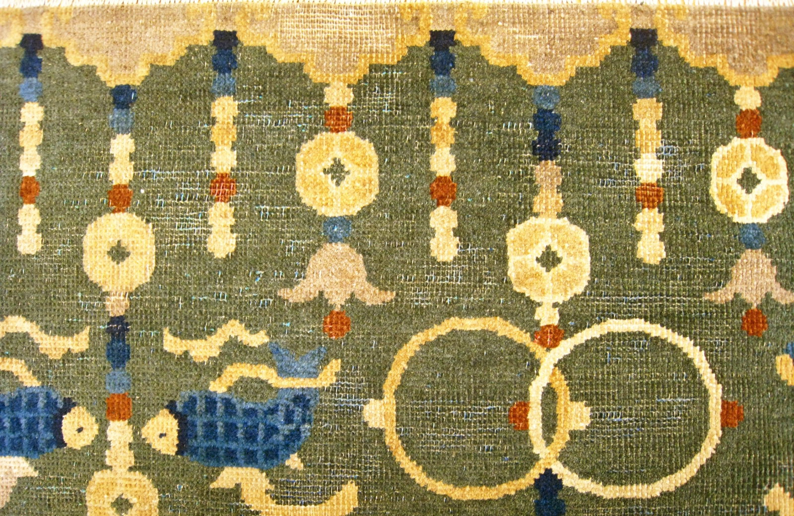 Antique Chinese Tibetan Rug 6'7" H x 4'0" W - 5