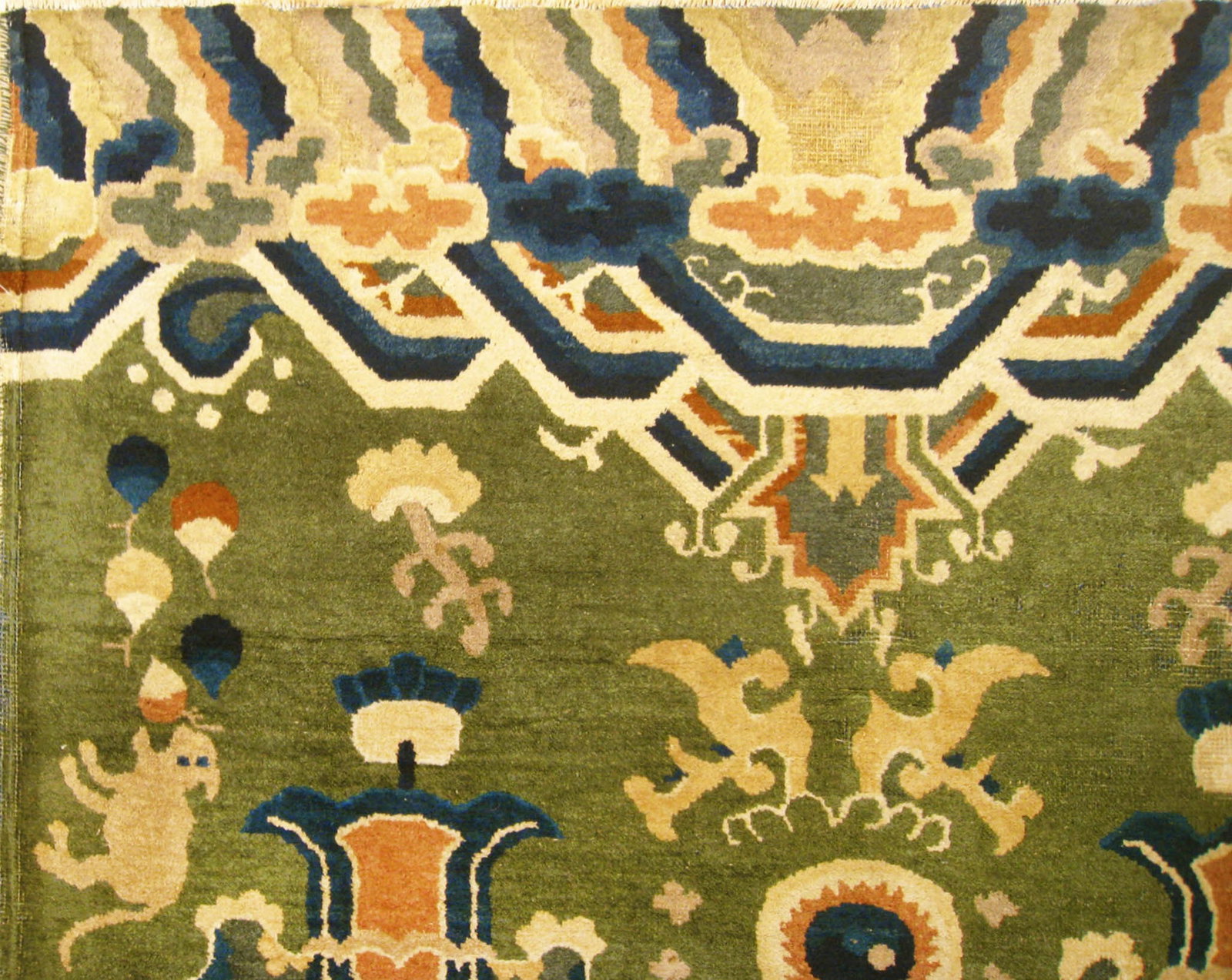 Antique Chinese Tibetan Rug 6'7" H x 4'0" W - 7