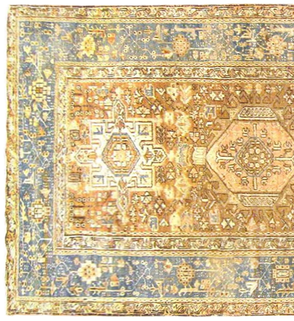 Antique Persian Heriz Karaja Rug 6'5" H x 4'8" W - 3