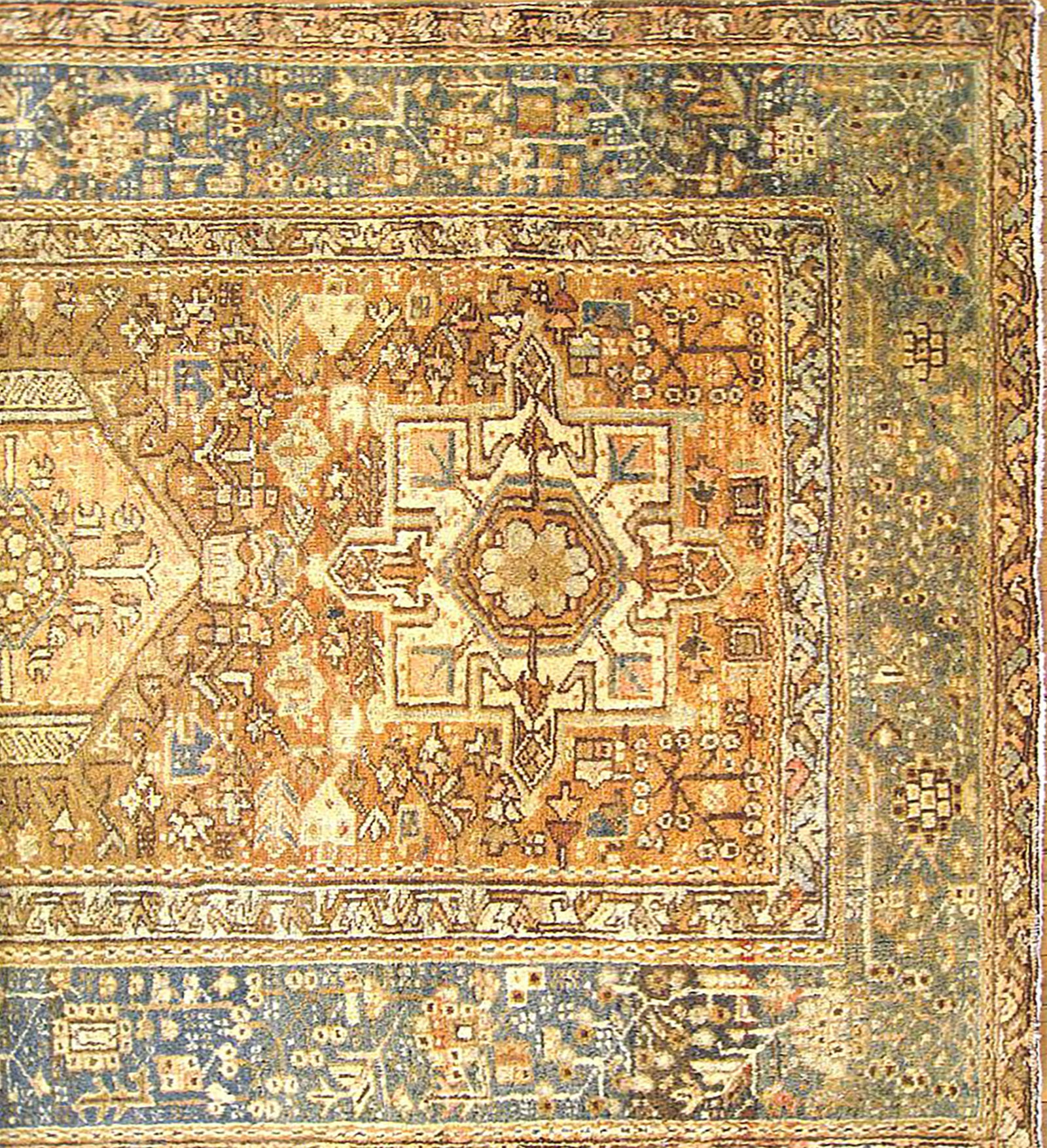 Antique Persian Heriz Karaja Rug 6'5" H x 4'8" W - 4