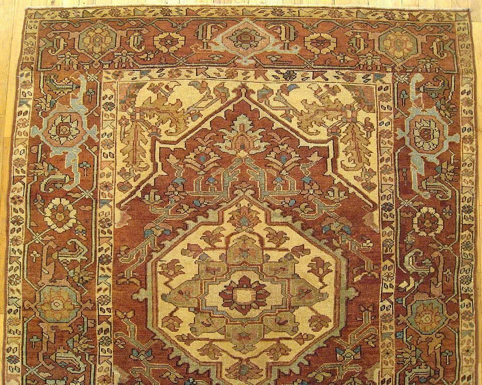 Antique Persian Serapi Rug 6'2" H x 5'0" W - 4