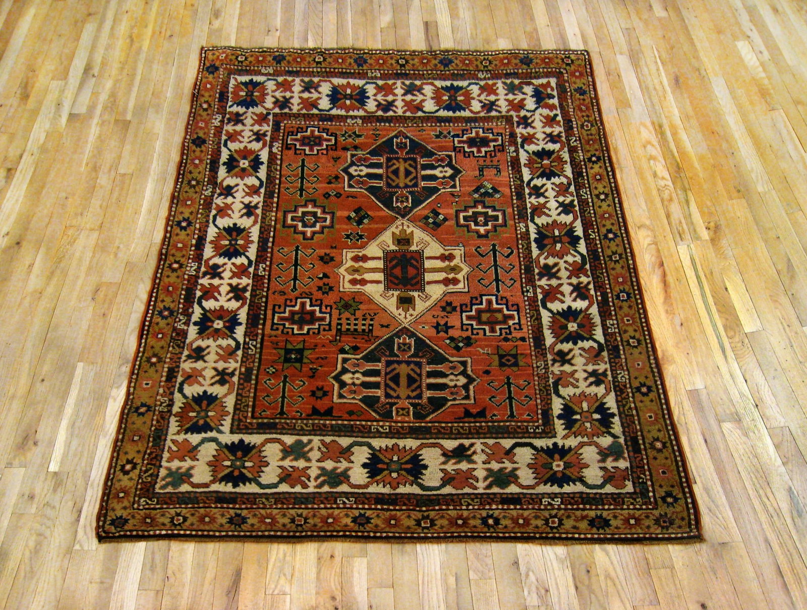 Antique Caucasian Kazak Rug 6'0" H x 5'0" W - 2